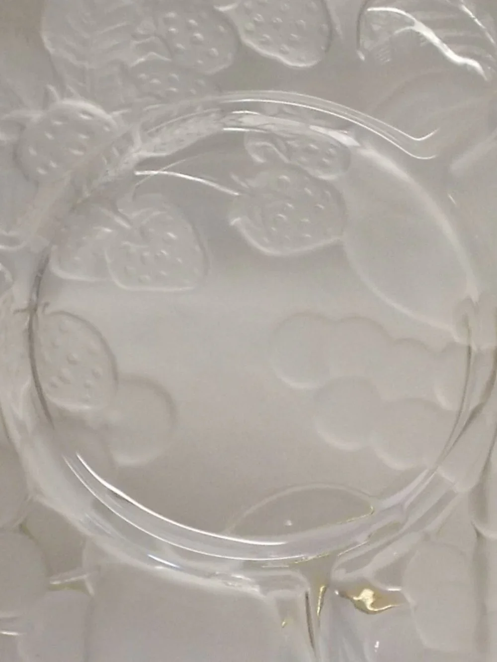 VINTAGE WP&G Fruit Delight Crystal Frosted Platter - Original Packaging, LOVELY